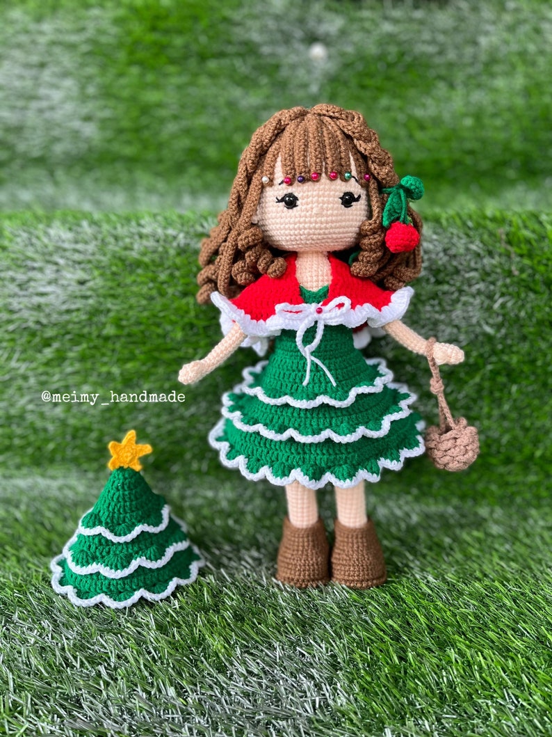 Noel Christmas Tree Crochet Doll Pattern, Amigurumi Doll Pattern, PDF English Tutorial image 5