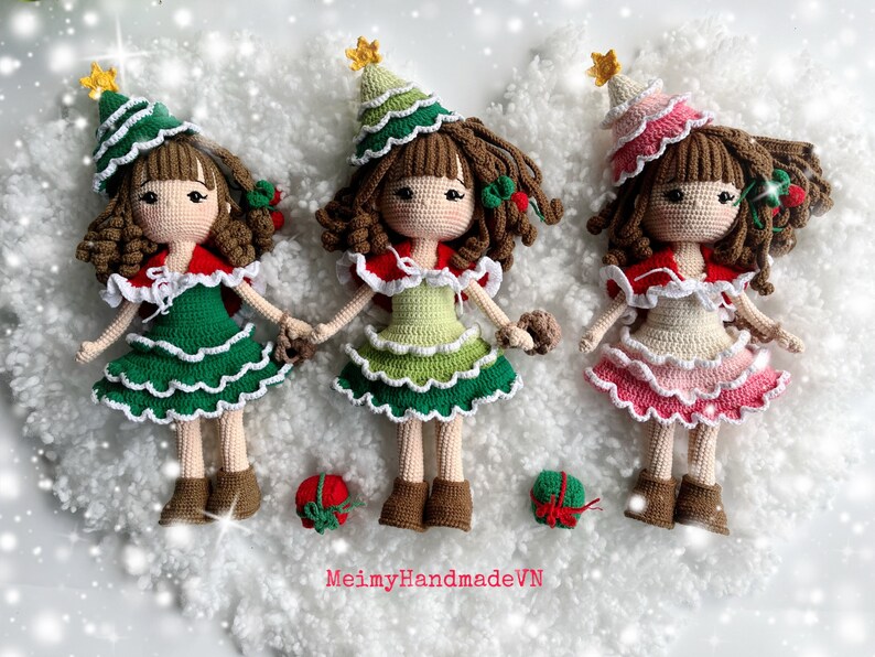 Noel Christmas Tree Crochet Doll Pattern, Amigurumi Doll Pattern, PDF English Tutorial image 10