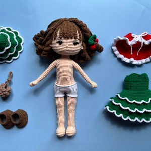 Noel Christmas Tree Crochet Doll Pattern, Amigurumi Doll Pattern, PDF English Tutorial image 6