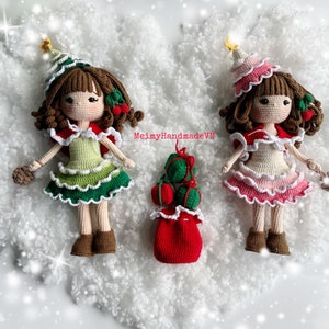 Noel Christmas Tree Crochet Doll Pattern, Amigurumi Doll Pattern, PDF English Tutorial image 2