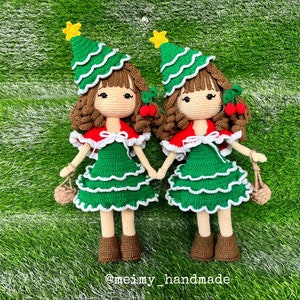 Noel Christmas Tree Crochet Doll Pattern, Amigurumi Doll Pattern, PDF English Tutorial image 9