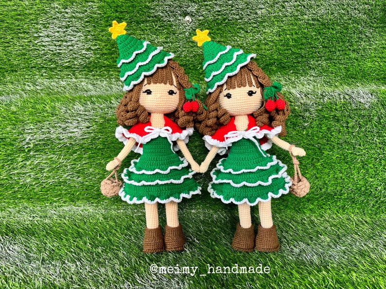 Noel Christmas Tree Crochet Doll Pattern, Amigurumi Doll Pattern, PDF English Tutorial image 9