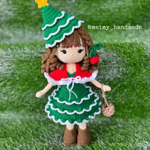 Noel Christmas Tree Crochet Doll Pattern, Amigurumi Doll Pattern, PDF English Tutorial image 4