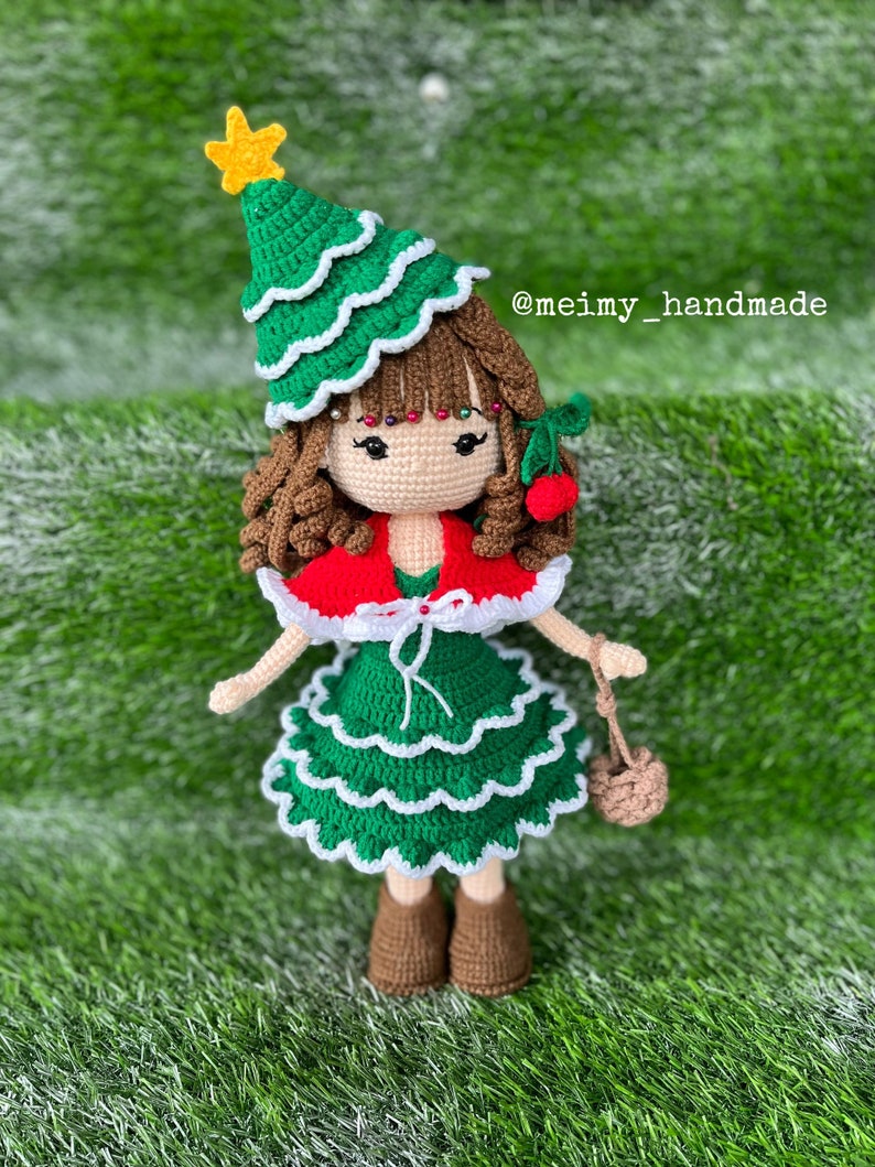 Noel Christmas Tree Crochet Doll Pattern, Amigurumi Doll Pattern, PDF English Tutorial image 4