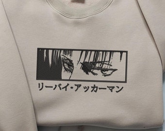 Anime Embroidered Sweatshirt, Embroidered Anime Shirt, Anime Shirt, Embroidered Shirt, Embroidered Hoodie, Anime Tee, Anime Shirt ETITA054