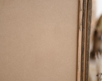 Cadre photo ferme rustique 18 x 12 po. : bois de récupération