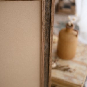 Rustieke fotolijst van gerecycled hout, A2-formaat | Rustieke fotolijst | Handgemaakte fotolijst | Houten fotolijst
