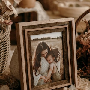 Stunning Recycled Hardwood Rustic Picture Frame 5x7 inch | Rustic Picture Frame | Handmade Picture Frame | Wood Picture Frame