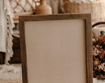 Cadre photo en bois rustique fait main : décoration de ferme (10 x 13 pouces)