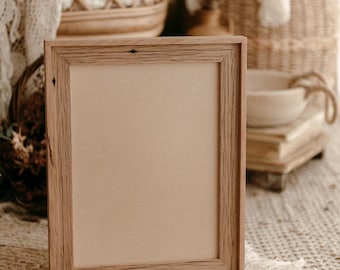 Cadre photo en bois dur de récupération de 11 x 20 cm (11 x 20 po.)