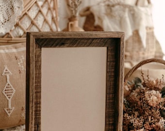 Cadre en bois format A4 | Cadre photo rustique