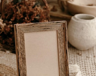 Cadre photo rustique primitif de 5 x 7 pouces