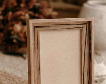 Cadre photo en bois recyclé : décoration de ferme rustique, 4 x 6 pouces