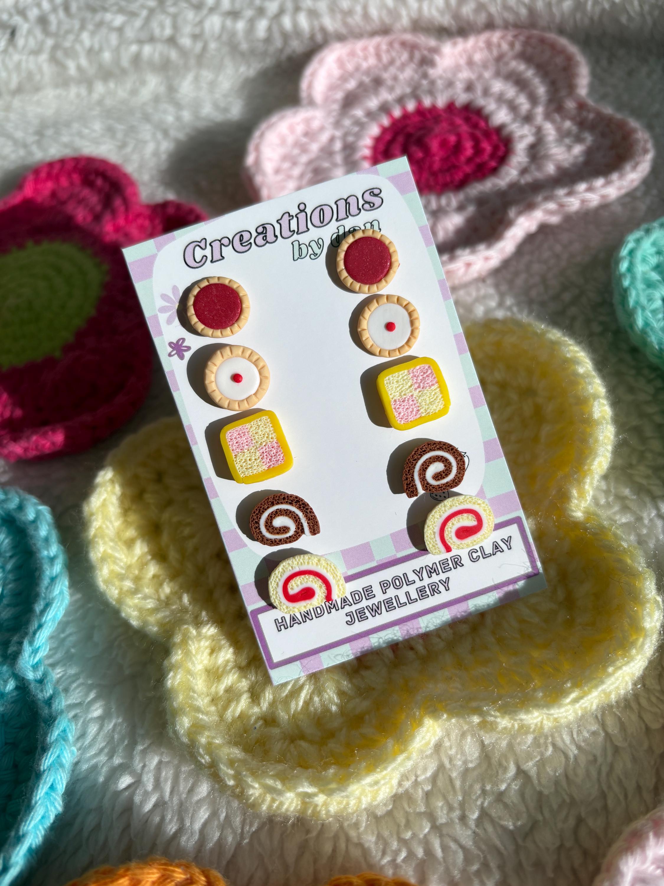 King Cake Stud Earring