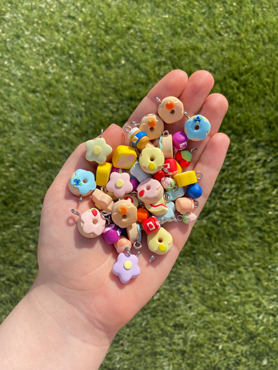 Mystery Stitch Markers Bag Polymer Clay Stitch Markers for Crochet Cute