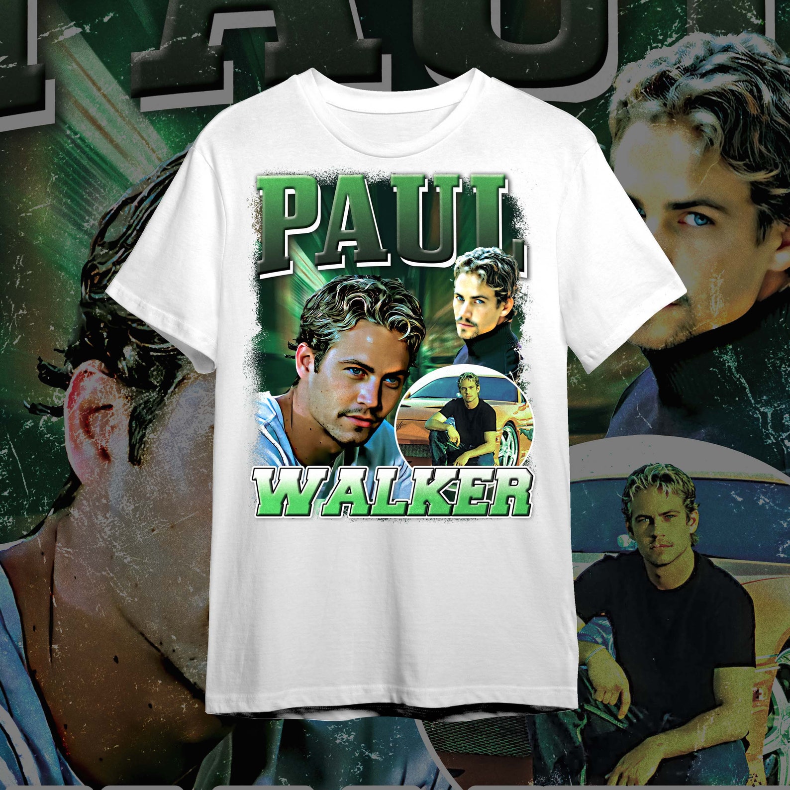 Paul Walker Bootleg Shirt Png, Printable 90s Vintage Tshirt, Printable Shirt Design, Ready to