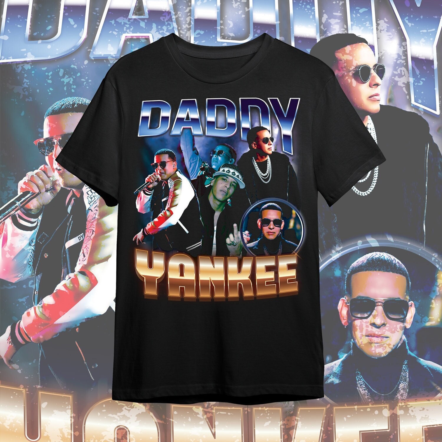 Daddy Yankee Bootleg Shirt Png 90s Shirt Png Printable 