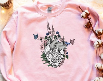 nursing report sheet cardiac Anatomical Heart Sweatshirt, Heart Sweatshirt, Gift for Cardiac Nurse, Anatomy Sweatshirt, Cardiologist Gift, Cardiac Nurse, Cardiologist
