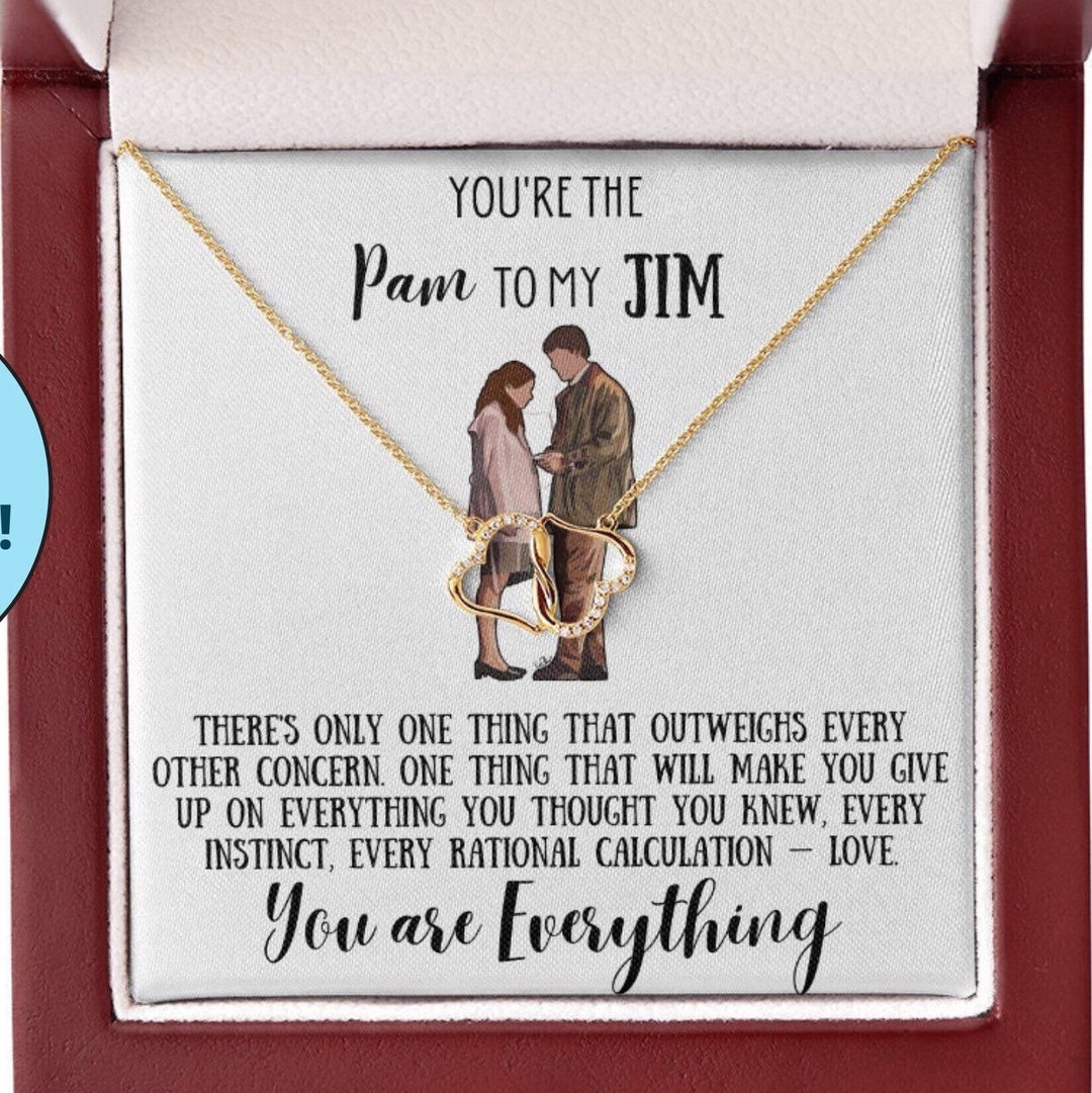 The Office You're the Pam to My Jim Diamond Necklace the Office Gifts