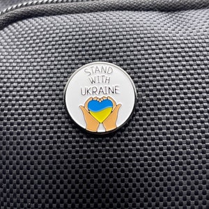 Handmade Enamel Pin Set Made in Ukraine, Ukrainian Souvenir, Pins for Backpacks, Ukraine Pin, Cute Enamel Pin, Stand with Ukraine
