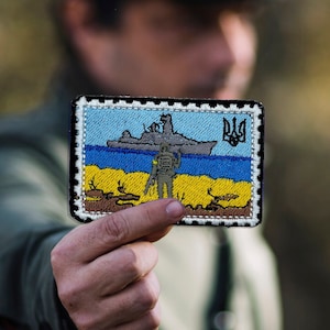 Hergestellt in der Ukraine Patches für Jacken, Applikationen Klettpatches für patoritische Geschenke, militärisches Geschenk aus der Ukraine