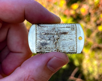 Handmade keychain from army surplus, unique Ukrainian keychain for men, military keychain, metal keychain, Ukrainian souvenir