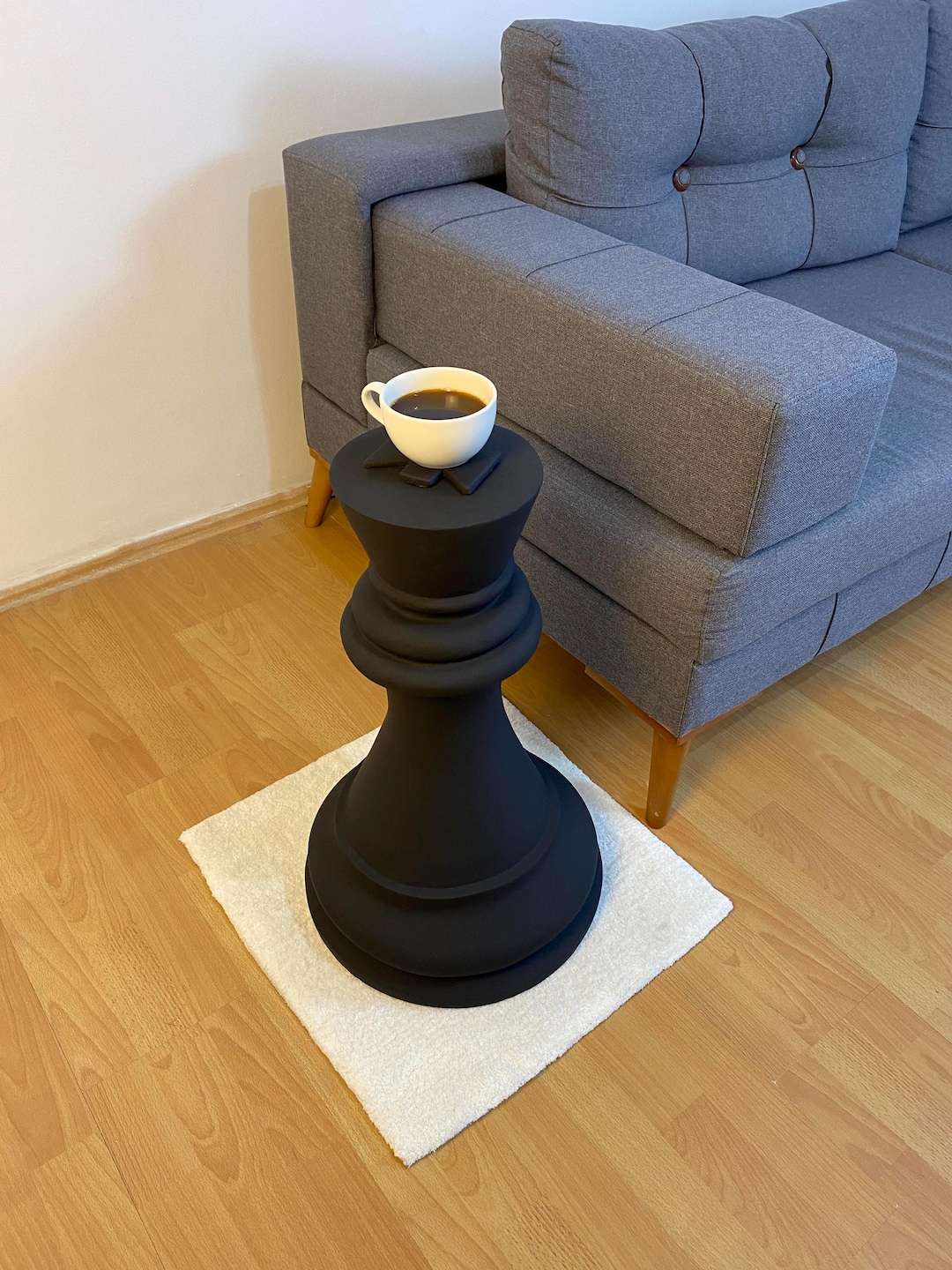 Black Chess Side Table Handmade Modern Decor Etsy — free download