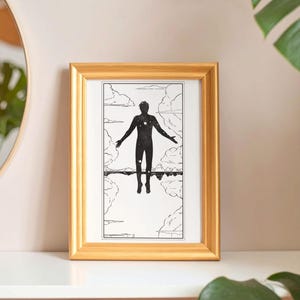 Risveglio - Illustrazione/Stampa digitale - Decorazione murale del viaggio spirituale