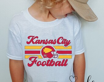 Toddler's KC Football Shirt,  Game Day Shirt, Kansas City Football Tee,   Shirt, Boys Shirt,  Football