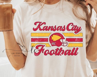 RETRO Kansas City Football Unisex Shirt, Cute Vintage Shirt for Man or Woman, Game Day Shirt, KC Football Tee,