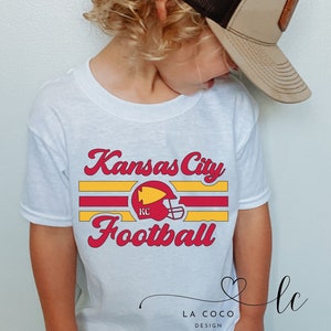 Camiseta de fútbol de Kansas City para niños pequeños, camiseta para el día del partido, camiseta de fútbol de Kansas City, camiseta, camiseta para niños, fútbol