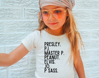 Custom Name Nickname Tee, Custom Name Shirt, Custom Nickname Shirt, Baby and Toddler Names Shirt, Custom Personalized Name Tee, Bella Canvas