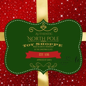 Etiquetas para presentes do Papai Noel, para impressão, etiquetas de Natal do Papai Noel, adesivos para oficina, etiquetas para presentes de Natal, etiquetas para presentes do Papai Noel para impressão