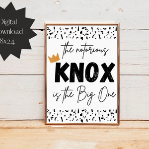 The Notorious One Birthday Sign, Notorious, Customizable Digital Download, Biggie  1st Birthday, hip hop party, gangsta party, 90s