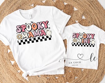 Jugend Spooky Mini Halloween Shirt, Kinder Spooky Shirt, Mama und ich passende Halloween Outfits, Spooky Mama, Spooky Mini, Herbst Shirt für Kinder