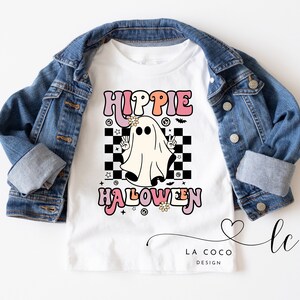 Hippie Halloween Toddler Shirt, Hippie Halloween, Gift For Halloween, Retro Halloween, Vintage Halloween Tshirt, Halloween Party,