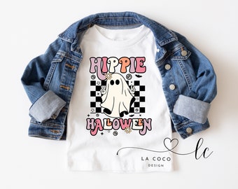 Hippie Halloween Toddler Shirt, Hippie Halloween, Gift For Halloween, Retro Halloween, Vintage Halloween Tshirt, Halloween Party,