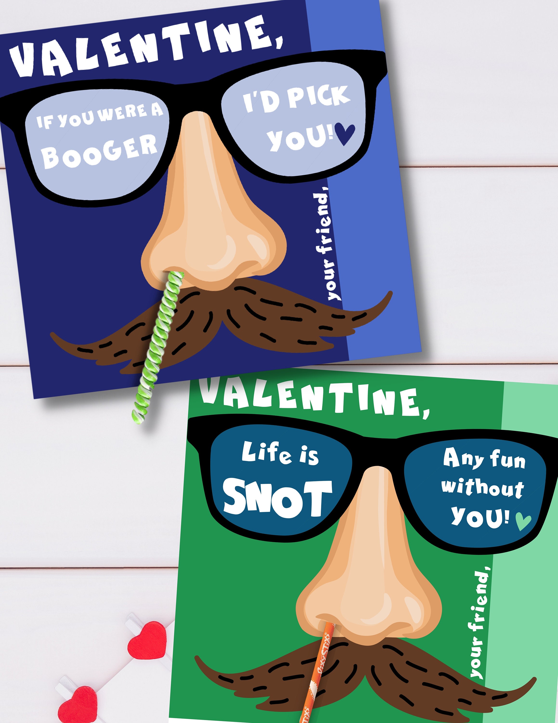 Funny Valentine Cards for Kids, Valentines for Classroom Friends. Id ...