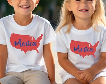 Merica Shirt, 4th of July Shirt, 4th of July, USA shirt,  America  Shirt for Toddlers, Merica Toddler Shirt, Red white and Blue.