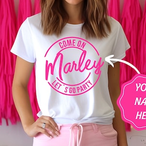 Personalized Dolly Inspired Tee, Custom Name Dolly Shirt, Women’s Doll Birthday, Come on Dolly Let’s Go Party, Bella Canva