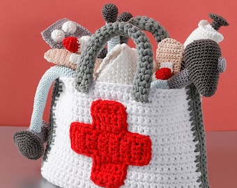 XL crochet pattern doctor's kit