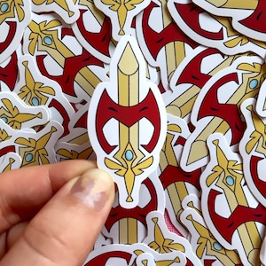 She Ra Schwert Aufkleber | Fledermaus | Catra Maske