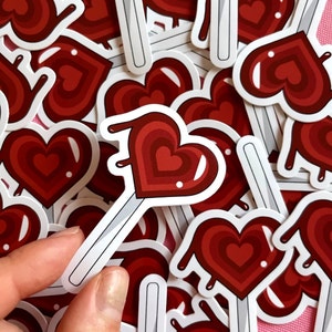 Heart Lollipop Y2K Sticker | 90s Aesthetic Decal for a Sweet Retro Vibe