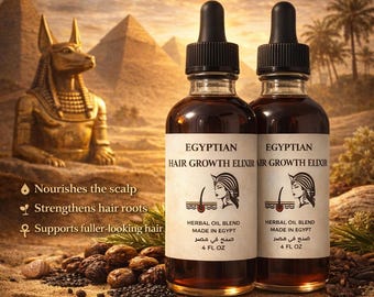 Egyptian Hair Growth Oil | Herbal Scalp Treatment, Length & Shine