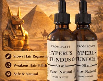 100% Cyperus Rotundus Body Oil | Pure Single-Ingredient Oil | Made in Egypt |