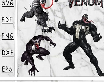 Venom body SVG, Venom body PNG, Venom body DXF, Venom body Pdf, venom, instant download, digital product, spider