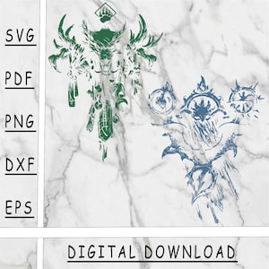Sorcerer Druid SVG, Sorcerer Druid PNG, Sorcerer Druid PDF, instant download, cut file, sorcerer, druid