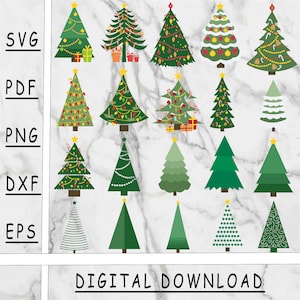 Christmas tree SVG bundle, christmas tree PNG, SVG, Png, instant download, cut file, digital product