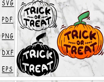 Halloween Pumpkin SVG Bundle: Trick or Treat Cut Files (Digital Download)