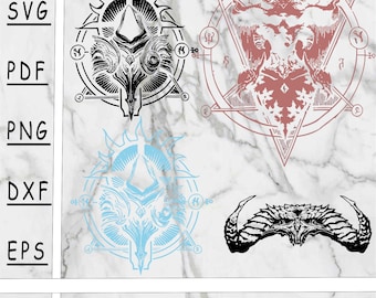 Lilith Inarius SVG, Lilith Inarius PNG, Diablo PDF, Eps, Dxf, sofortiger Download, Schneidedatei, lilith, inarius